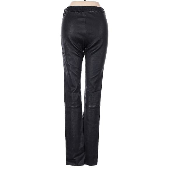 Zinga Black 100% Lamb Leather Stretch Uma Leggings 34 XS-S $695 - Picture 7 of 10